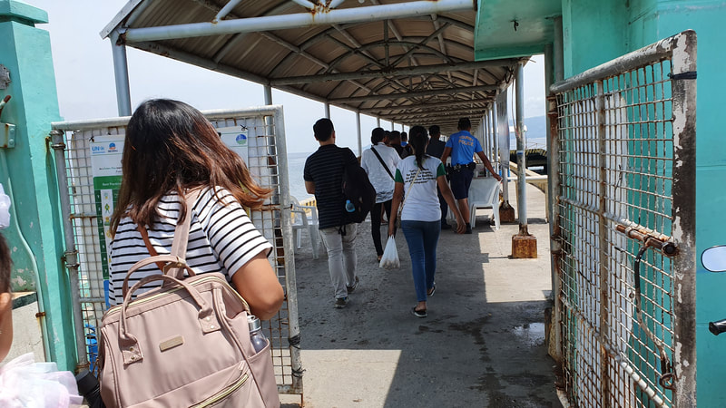 On our way to board the fast craft at Sibulan Port in Dumaguete City going to Oslob, Cebu