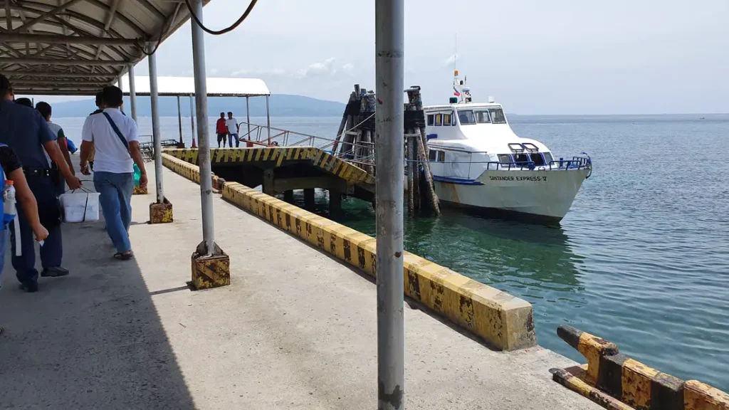 The fast craft at the Sibulan Port going to Oslob, Cebu