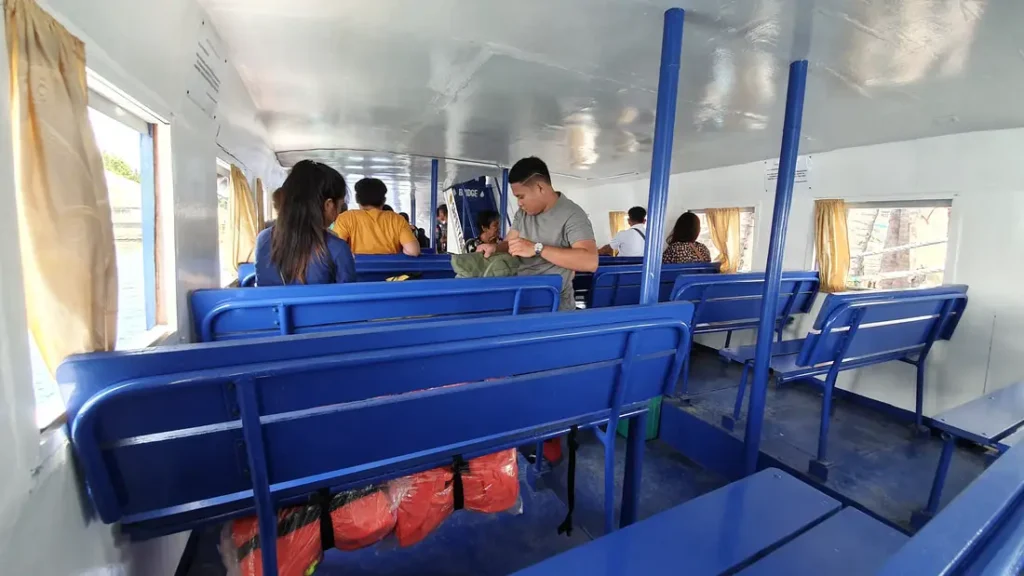 Interior of the fast craft from Dumaguete City to Oslob Cebu