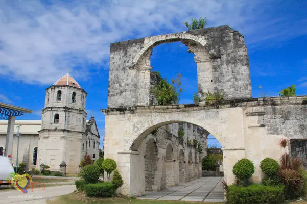 The well-preserved Oslob cuartel stands beside the Immaculate Conception Church in Oslob in South Cebu Philippines