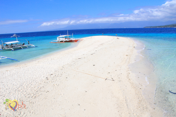 Sumilon sandbar in Oslob, Cebu, Philippines
