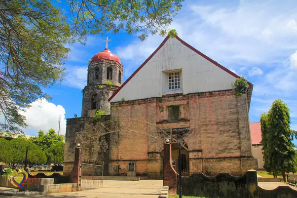 Facade of Lazi Church, oldest and biggest church in Siquijor province, Philippines