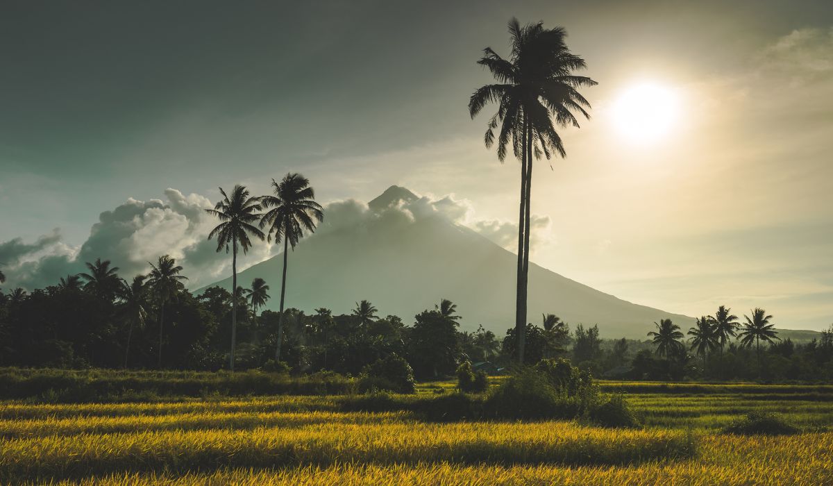 Mayon Volcano in Albay Bicol Philippines