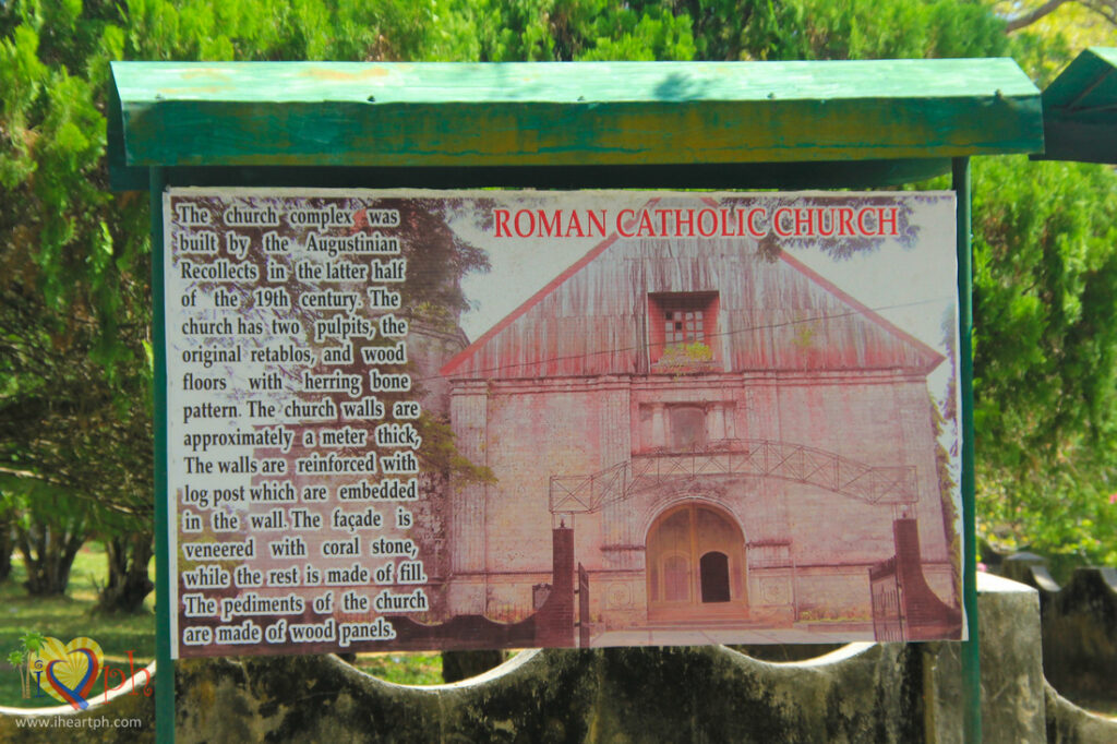 Description of the Lazi Church by the roadside