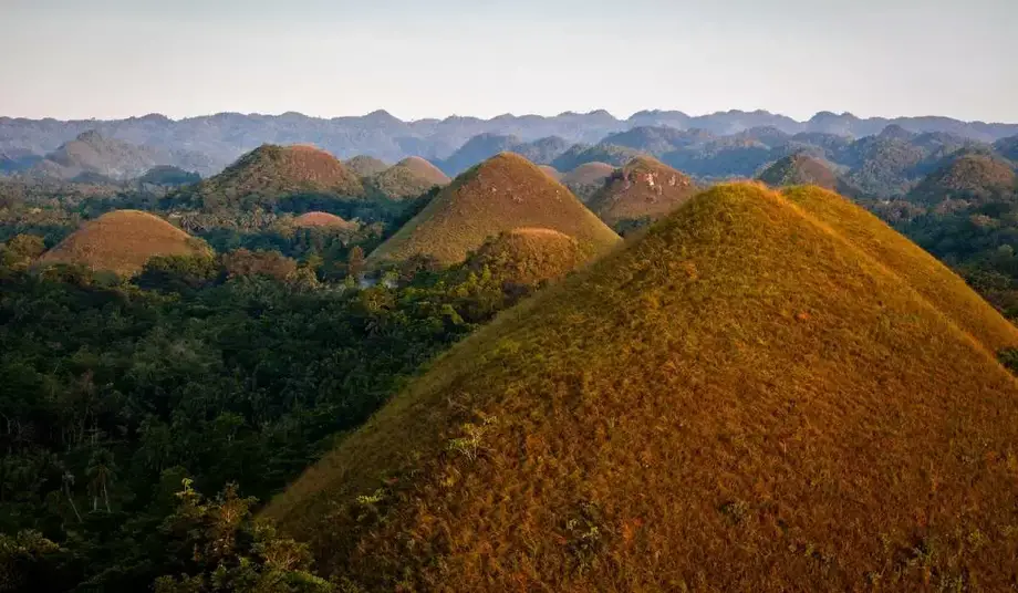 Chocolate hills in Bohol, Philippines