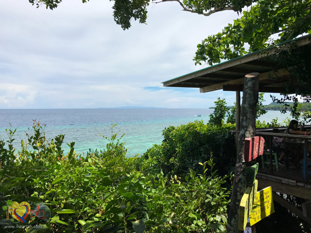 View from our table in the Bohol Bee Farm restaurant 