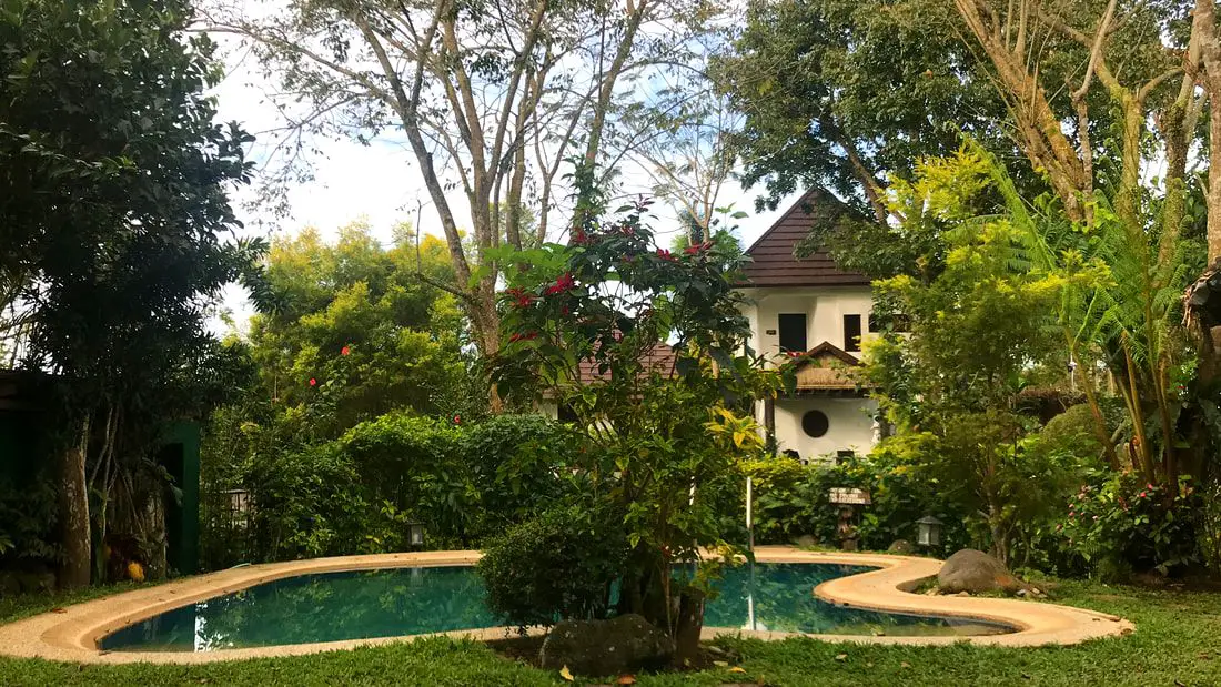 Pool area at the Nurture Wellness Village in Tagaytay Philippines