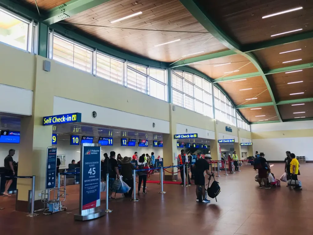 Check-in area in the new Panglao International Airport 