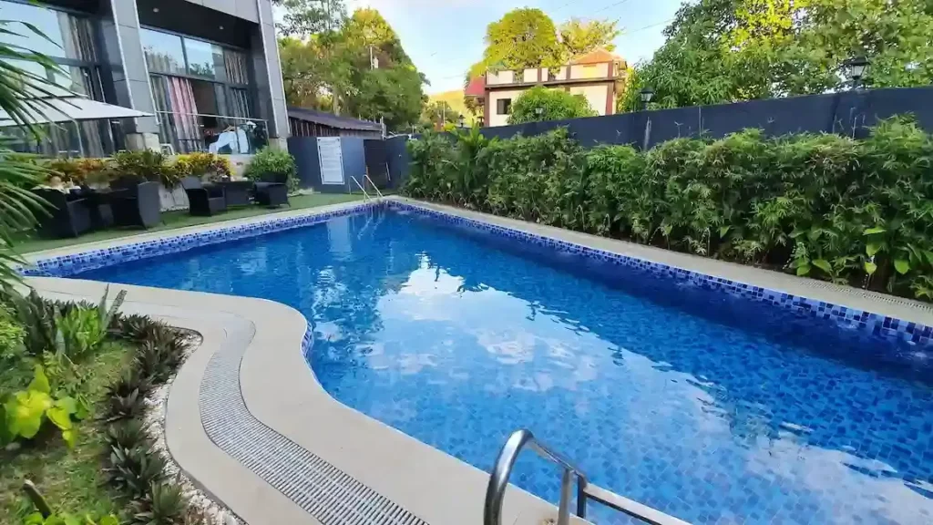 Swimming pool in Vienna Hotel in Coron Palawan